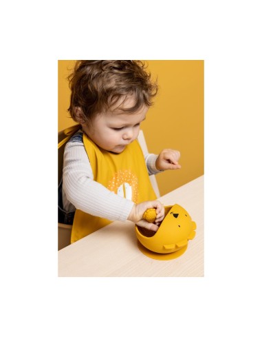 Bol con Ventosa y Cuchara de Silicona Mr. Lion