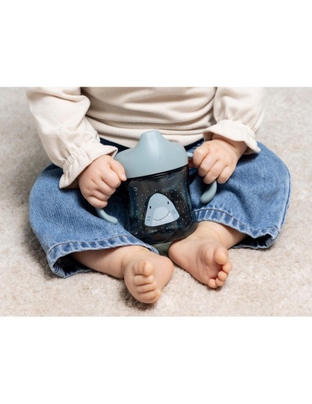 Taza con Boquilla y Asas Tritán Mr. Shark