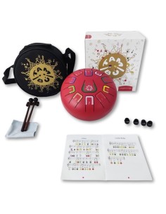 Tambú 8" 11 notas - Rojo mate Juegaconmigo 2