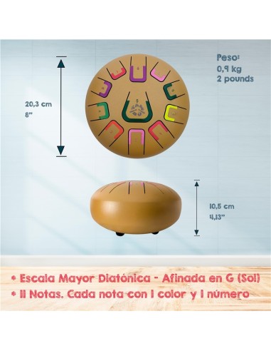 Tambú 8" 11 notas - Oro Juegaconmigo