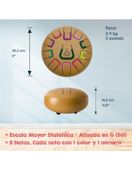 Tambú 8" 11 notas - Oro Juegaconmigo