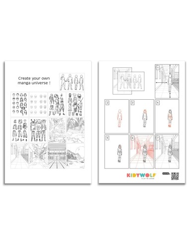 KidyDraw-Pro Azul Manga Juegaconmigo