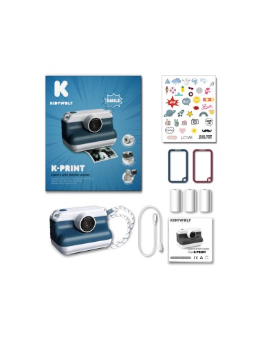Cámara Infantil de Impresión Térmica K-Print Blue