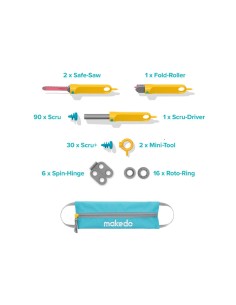 Kit de Construcción Makedo 149 piezas Holiday Bundle 2