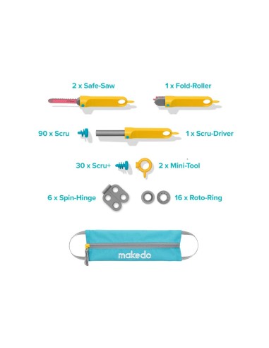 Kit de Construcción Makedo 149 piezas Holiday Bundle