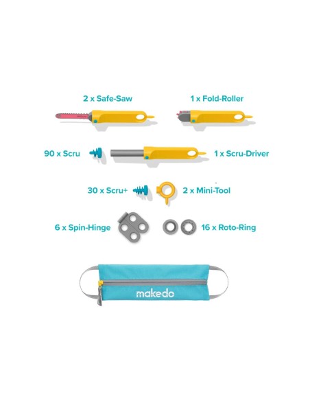 Kit de Construcción Makedo 149 piezas Holiday Bundle