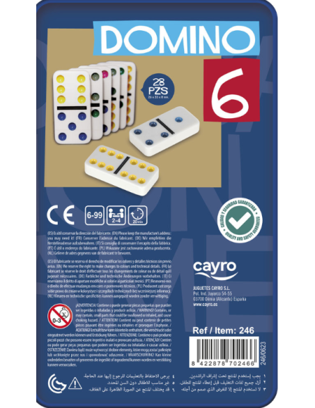 Juego de domino Colores Doble