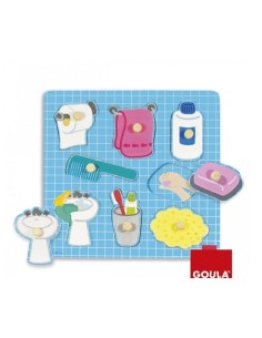 Puzzle de Madera Baño