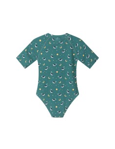 Bañador con Cremallera Whale Teal 2