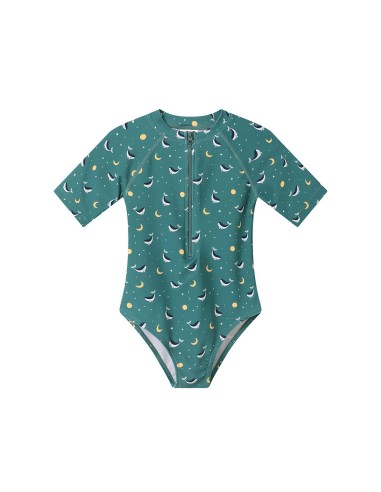 Bañador con Cremallera Whale Teal