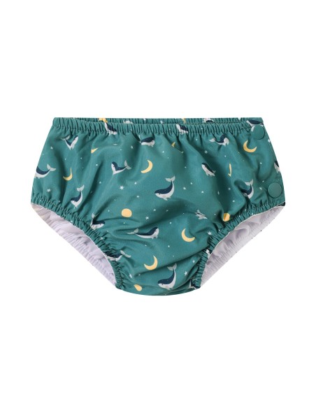Bañador Pañal Whale Teal