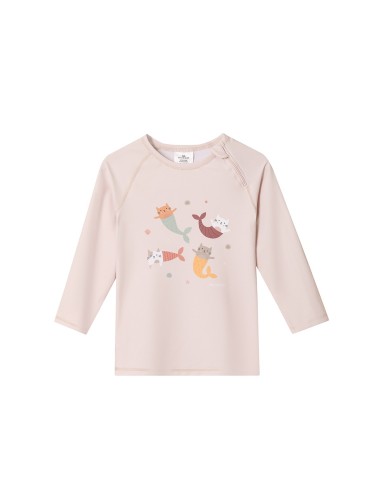 Camiseta Protección Solar Manga Larga Mermaid Cats