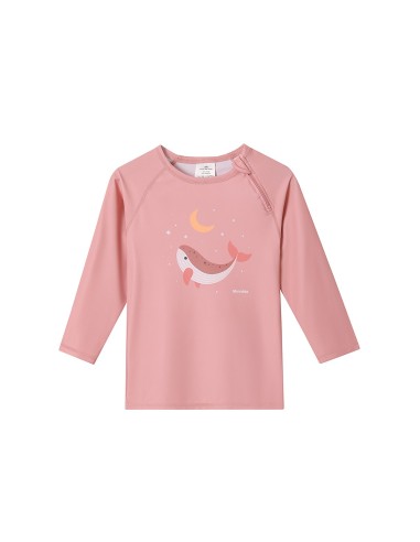 Camiseta Protección Solar Manga Larga Whale Pink
