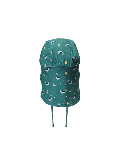 Gorro Playa Bebé Whale Teal