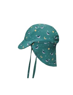 Gorro Playa Bebé Whale Teal