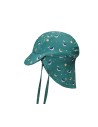 Gorro Playa Bebé Whale Teal