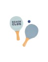 Palas de Playa Neopreno Stripes Blues & Beyond con Pelota