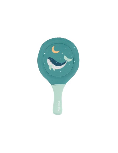 Palas de Playa Neopreno Whale Teal con Pelota
