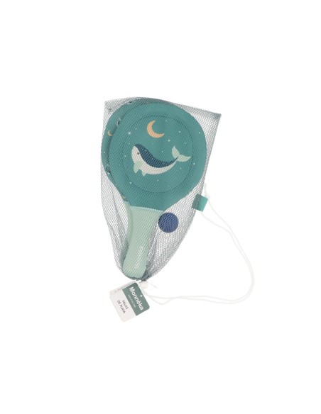 Palas de Playa Neopreno Whale Teal con Pelota