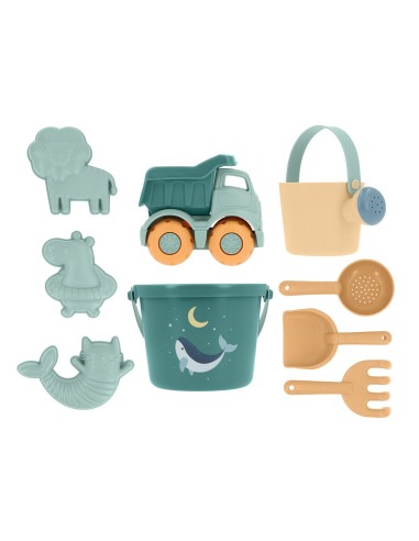 Set de Juguetes de Playa Whale Teal