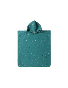 Poncho de Playa Whale Teal
