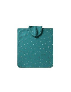 Poncho de Playa Whale Teal 2