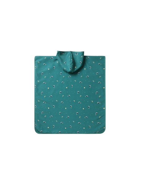 Poncho de Playa Whale Teal