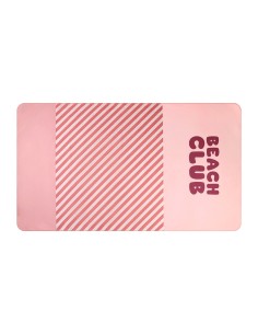 Toalla Playa Microfibra Stripes Bloom & Blush Personalizable