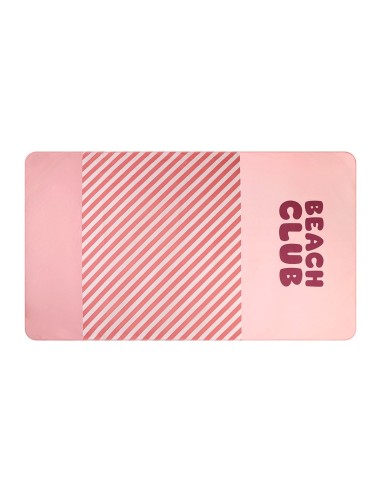 Toalla Playa Microfibra Stripes Bloom & Blush Personalizable