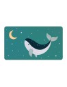 Toalla Playa Microfibra Whale Teal Personalizable