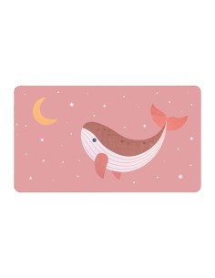 Toalla Playa Microfibra Whale Pink Personalizable