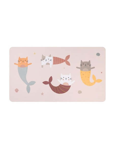 Toalla Playa Microfibra Mermaid Cats Personalizable