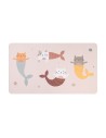 Toalla Playa Microfibra Mermaid Cats Personalizable