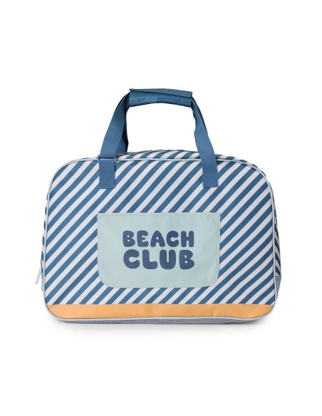 Bolso de Playa con Rejilla Stripes Blues & Beyond Personalizable