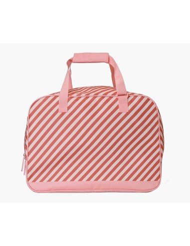 Bolso de Playa con Rejilla Stripes Bloom & Blush Personalizable