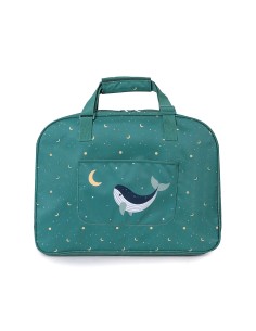 Bolso de Playa con Rejilla Whale Teal Personalizable