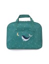 Bolso de Playa con Rejilla Whale Teal Personalizable