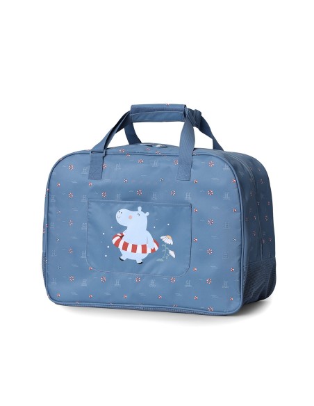 Bolso de Playa con Rejilla Hippos Personalizable
