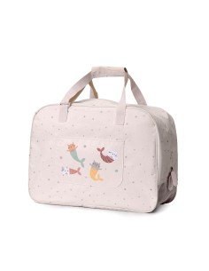 Bolso de Playa con Rejilla Mermaid Cats Personalizable 2
