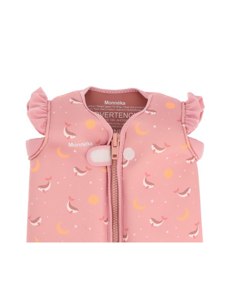 Chaleco Flotador Aprendizaje Whale Pink