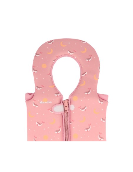 Chaleco Flotador Aprendizaje Whale Pink Talla 1-2 años