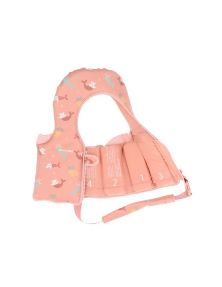 Chaleco Flotador Aprendizaje Mermaid Cats Talla 1-2 años