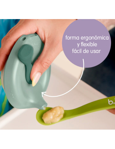 Dispensador para purés reutilizable Fill + Feed B.Box - Sage