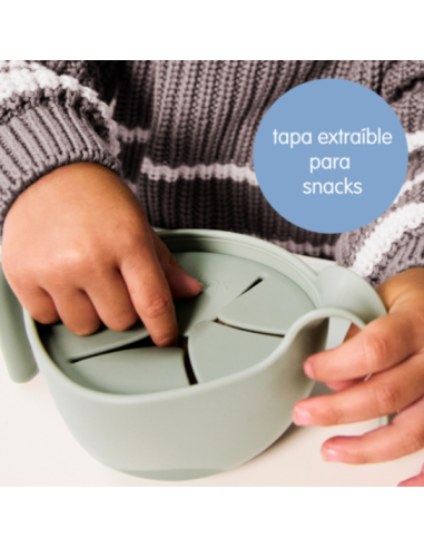 Dispensador merienda 3 en 1 Sip + Snack - Latte