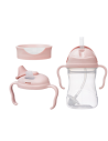 Pack ahorro tazas y vasos bebé 3 en 1 - Blush