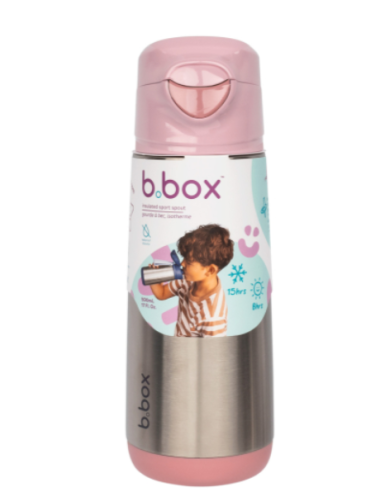 Botella térmica con boquilla y asa 500ml B.Box - Blush Crush