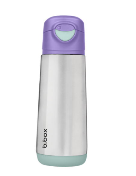 Botella térmica con boquilla y asa 500ml B.Box - Lilac Pop