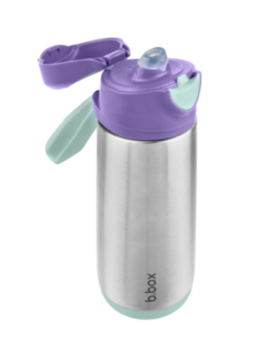 Botella térmica con boquilla y asa 500ml B.Box - Lilac Pop