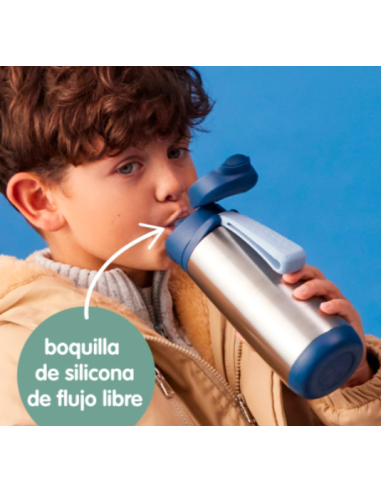 Botella térmica con boquilla y asa 500ml B.Box - Emerald Forest