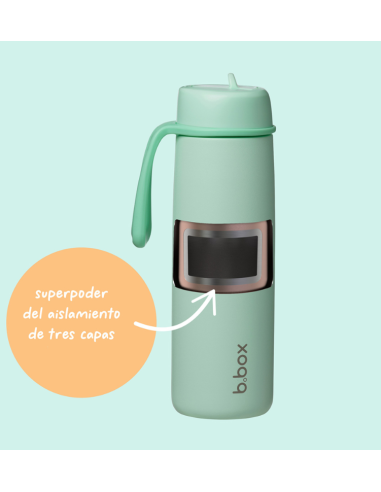 Botella térmica con boquilla plegable y asa 690ml B.Box - Lagoon